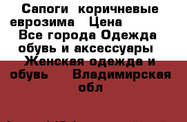 Сапоги ,коричневые еврозима › Цена ­ 1 000 - Все города Одежда, обувь и аксессуары » Женская одежда и обувь   . Владимирская обл.